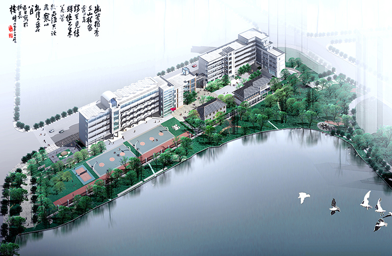 1.泰州市大浦中心小学鸟瞰图X